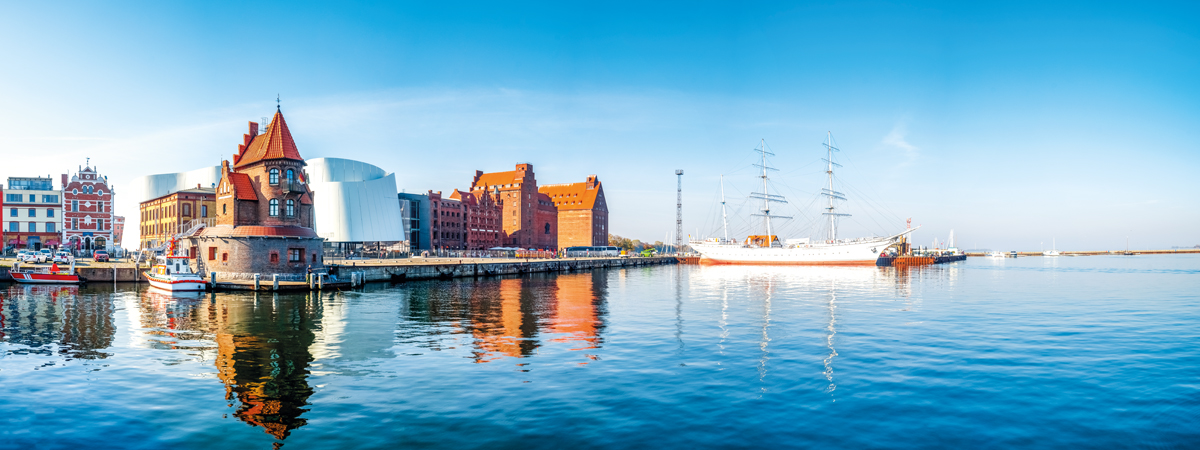 Hafen von Stralsund, Deutschland