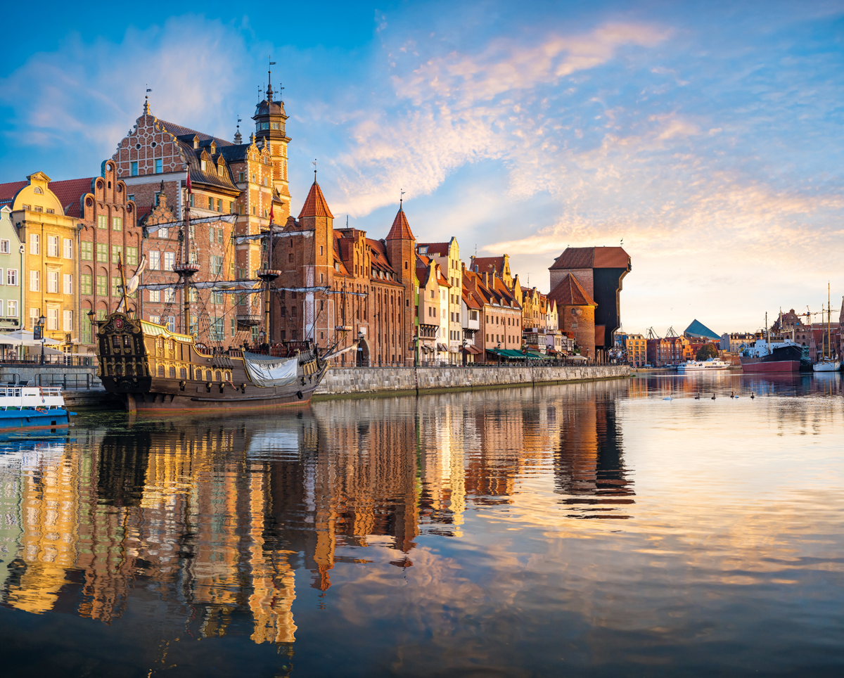 Cityscape of Gdansk in Poland