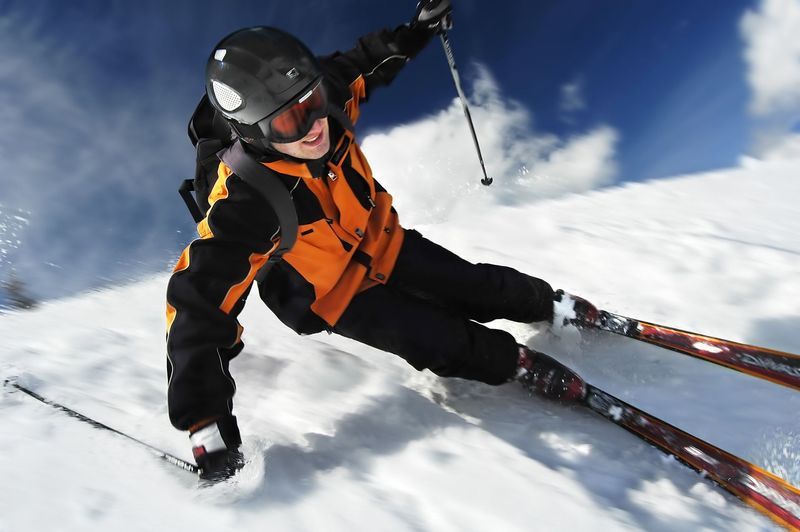 the skier