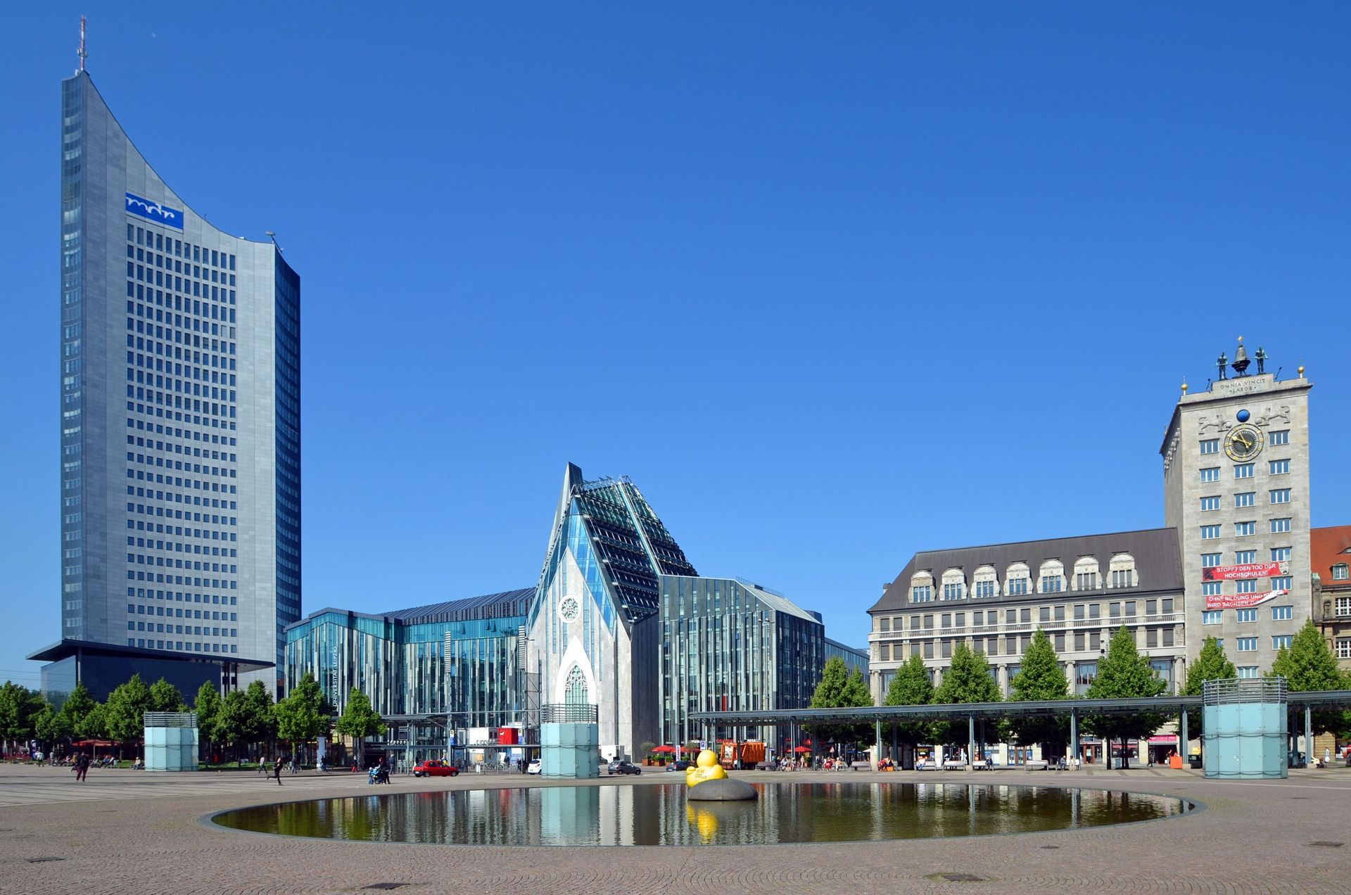 Augustusplatz - City-Hochhaus, Universität