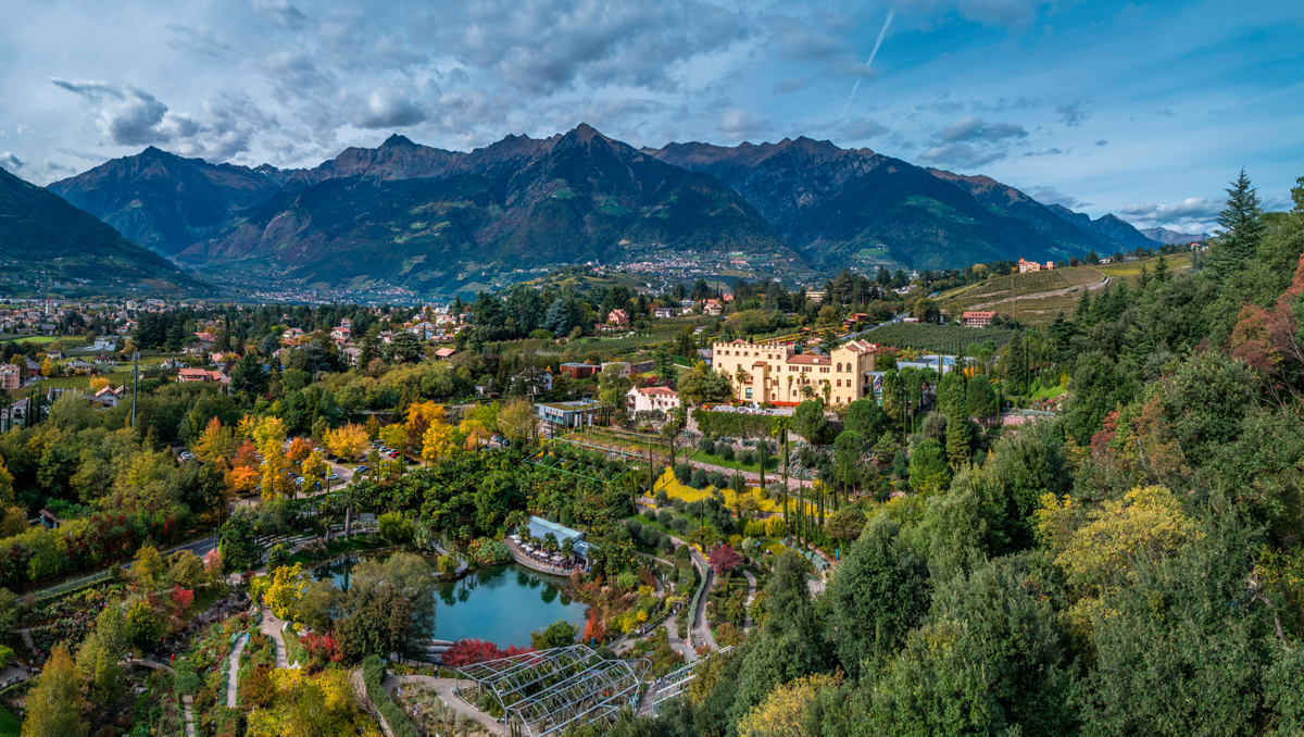 Gardens of Trauttmansdorff Castle, Merano, South Tirol, Italy, Europe